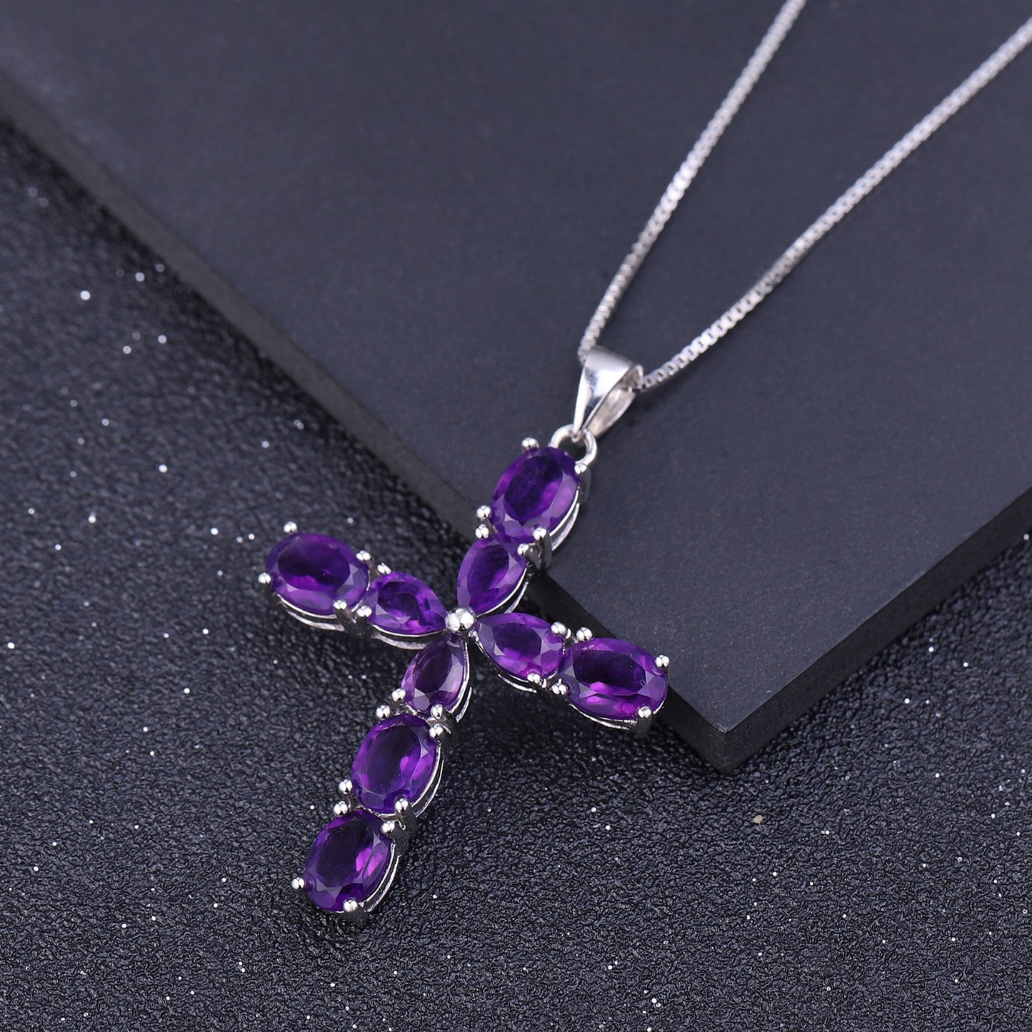 Amethyst Cross Pendant