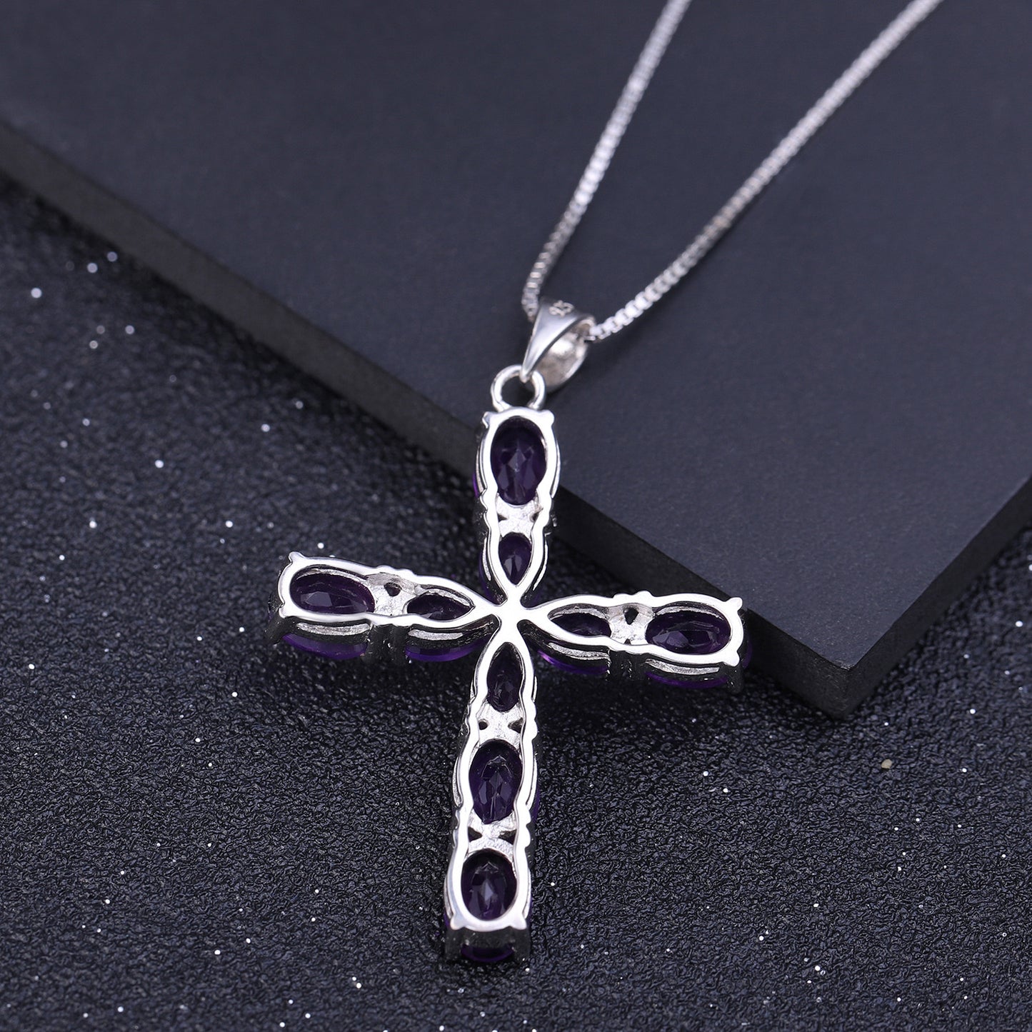 Amethyst Cross Pendant