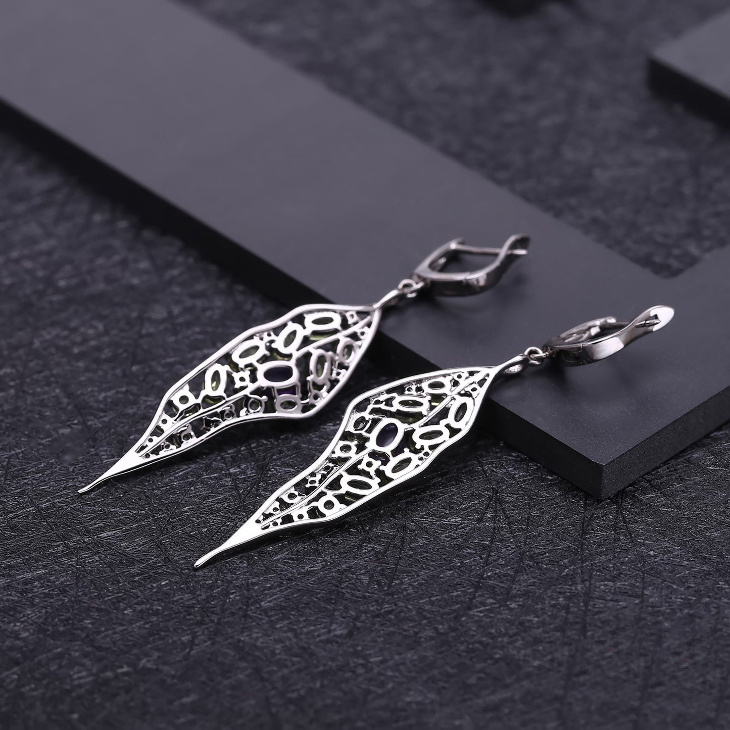 The Secret Garden Leaf Earrings