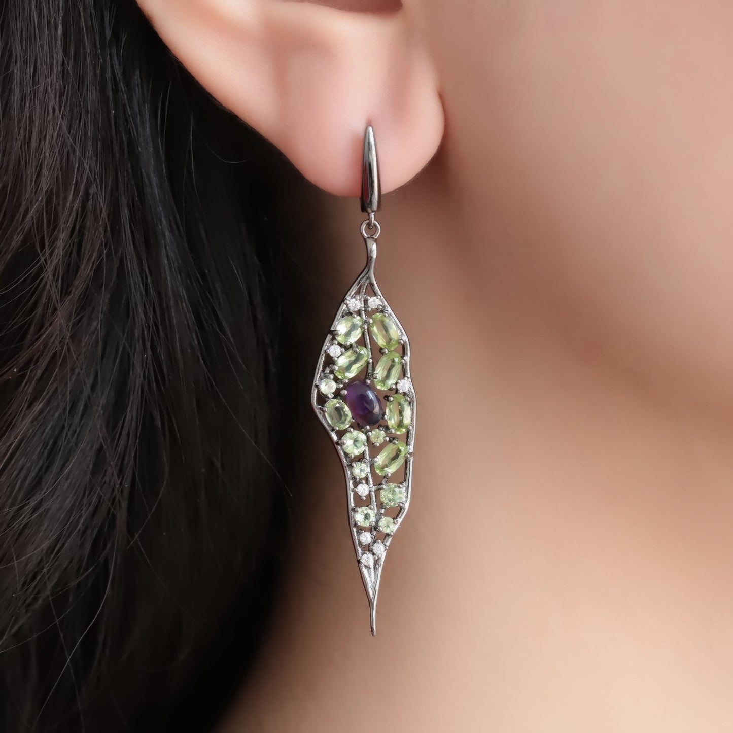 The Secret Garden Leaf Earrings