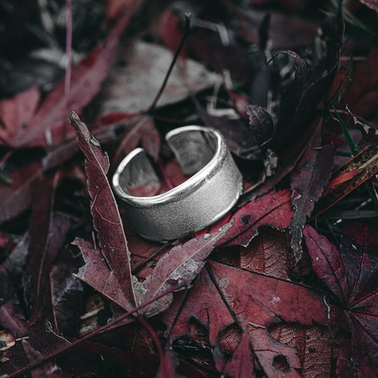 Handmade silver ring